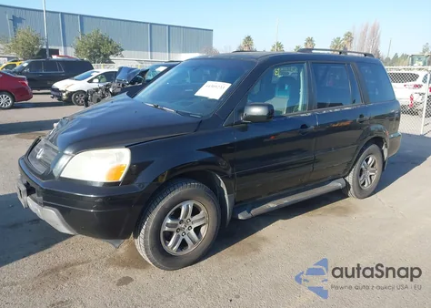 2005 Honda Pilot Ex-L из США, поврежденный, VIN 5FNYF18555B033513